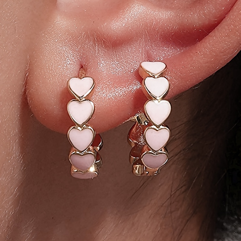 Vintage Style Copper Hoop Earrings for Women